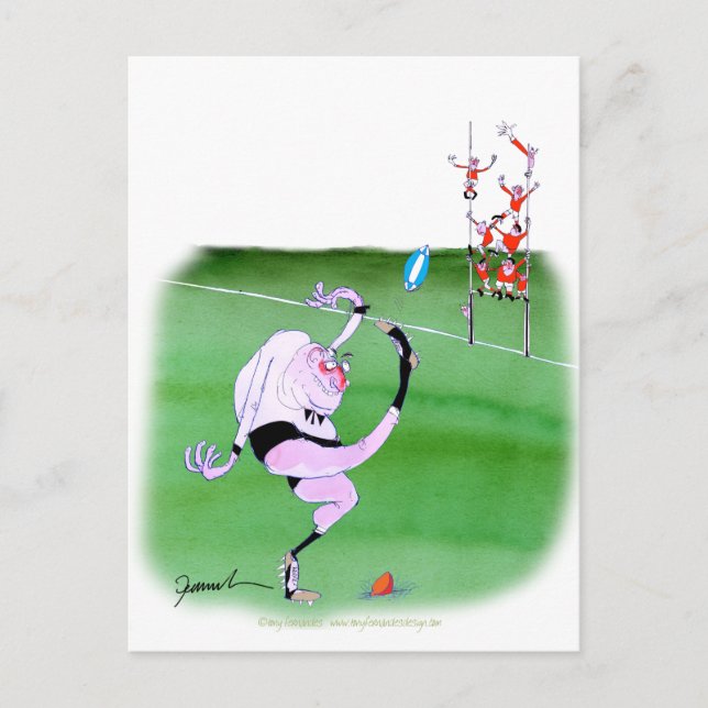 Rugby-Kick, tony fernandes Postkarte (Vorderseite)
