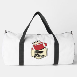 Rugby King | Crowned Abzeichen Design for Rugby Duffle Bag