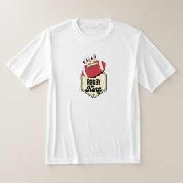 Rugby King | Crowned Abzeichen Design for Rugby T-Shirt