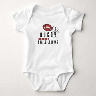 Rugby Kleinkind Rugby Fähigkeiten Laden Cute Rugby Baby Strampler