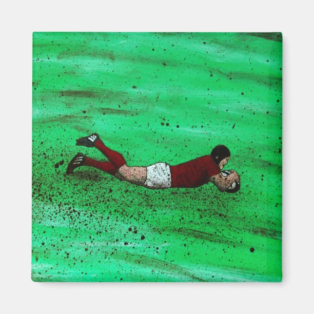 Rugby Kühlschrankmagnet Magnet (Vorne)