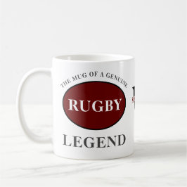 Rugby Legend Monogram Fügen Sie Ihren Namen zum Ge Kaffeetasse