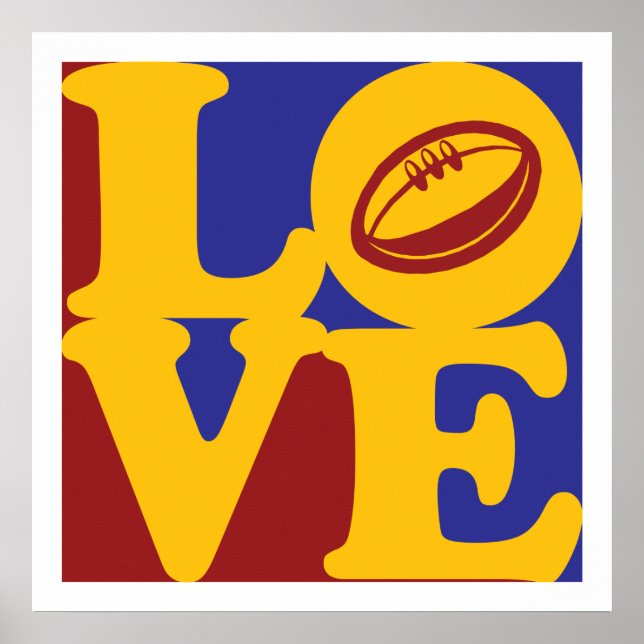 Rugby Liebe Poster (Vorne)