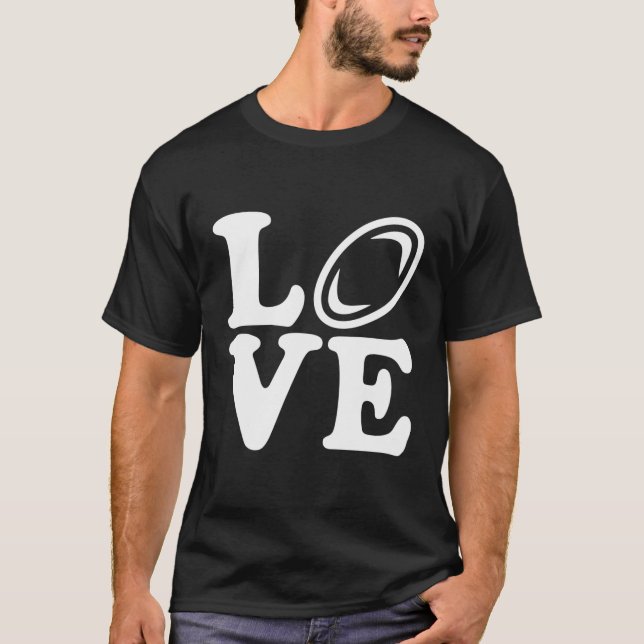 Rugby Liebe T-Shirt (Vorderseite)