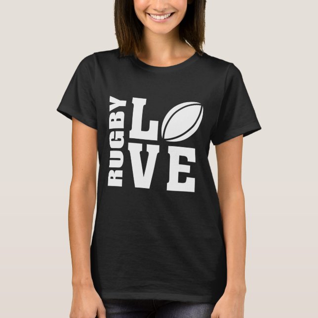 Rugby Liebe T-Shirt (Vorderseite)