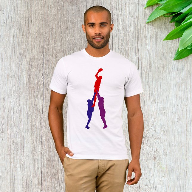 Rugby Lineout Mens T - Shirt (Von Creator hochgeladen)