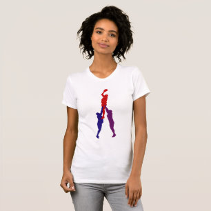 Rugby Lineout Womens T - Shirt