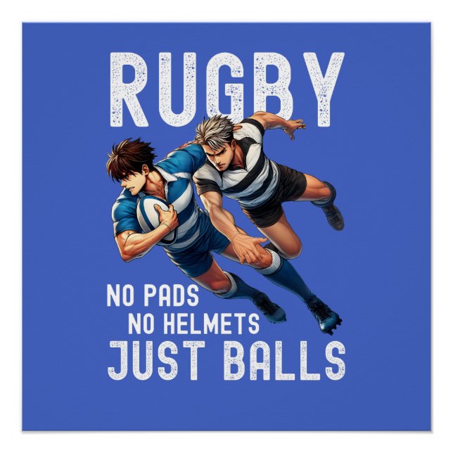 Rugby Lovers | Spaß Geschenke für ihn | Rugby Vate Poster (Vorderseite)