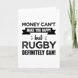 Rugby macht dich glücklich Funny Gift Karte