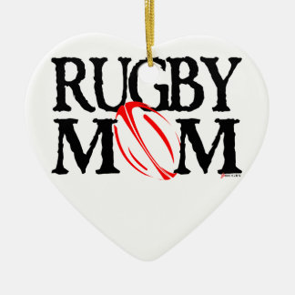 Rugby-Mama - Verzierung Keramik Ornament