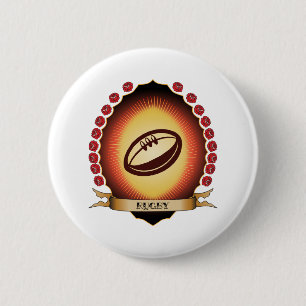 Rugby Mandorla Button