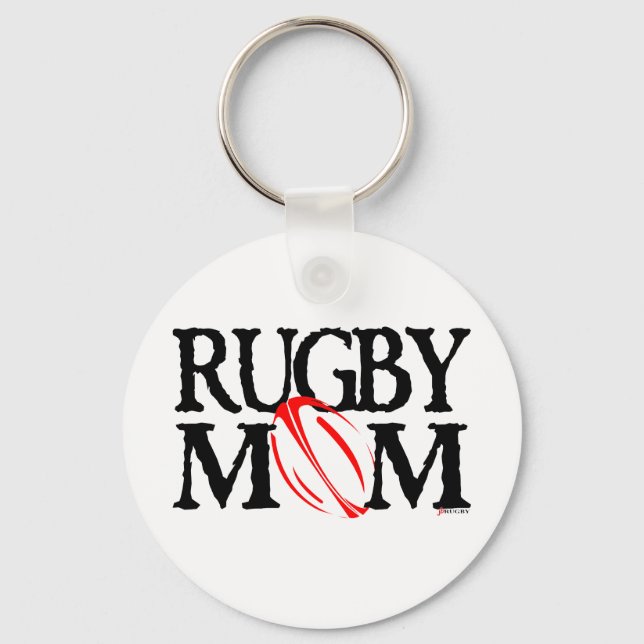 Rugby Mom Schlüsselanhänger (Vorderseite)