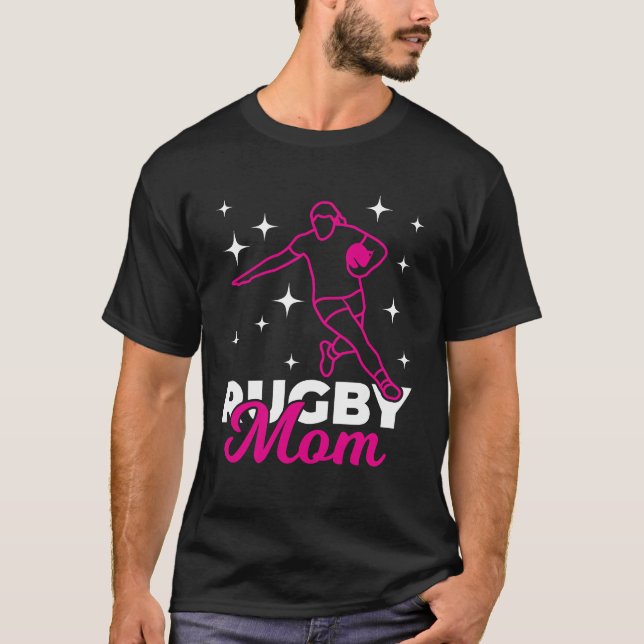 Rugby Mother-Geschenk T-Shirt (Vorderseite)