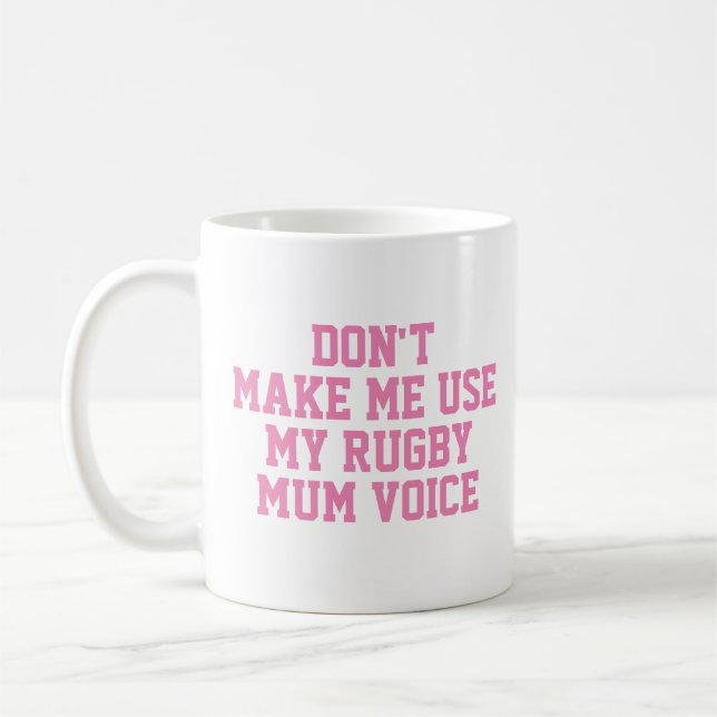 Rugby mum Gift Tasse | Funny Quote Slogan Coach (Links)