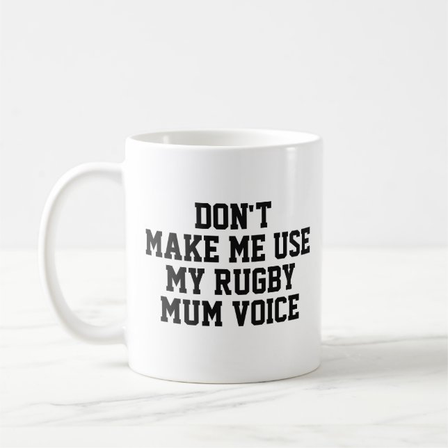 Rugby mum Gift Tasse | Funny Quote Slogan Coach (Links)