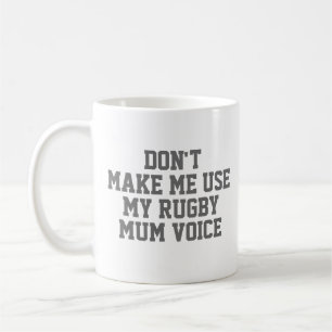 Rugby mum Gift Tasse Funny Quote Slogan Coach
