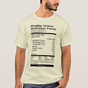 Rugby-Nahrung T-Shirt