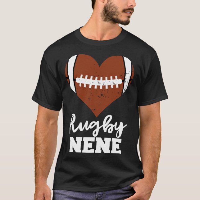 Rugby Nene Heart  Rugby Player Nene T-Shirt (Vorderseite)