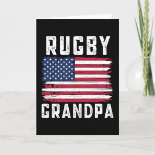Rugby-Opa American Flag 4. Juli Karte