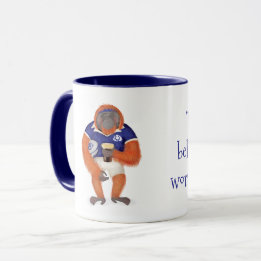 Rugby Orang-Utan Vatertag Tasse