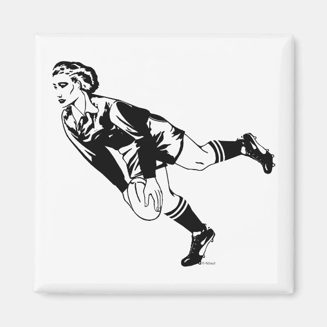 Rugby Pass für Damen Magnet (Vorne)