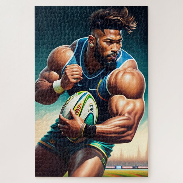 Rugby Player 1014 Stück Jigsaw Puzzle (Vertikal)