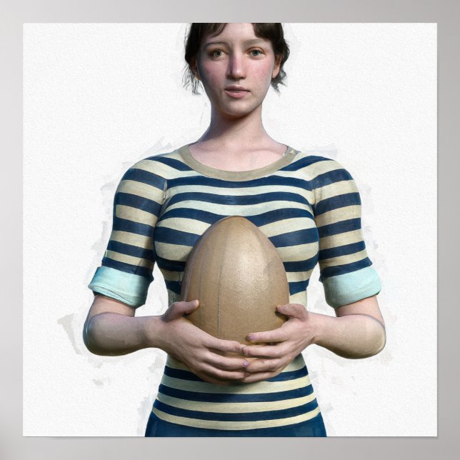 Rugby Player Art Print Poster (Vorne)