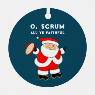 Rugby Player Collectible Ornament Aus Metall