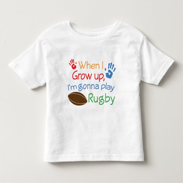 Rugby Player (Future) Kleinkind T-shirt (Vorderseite)