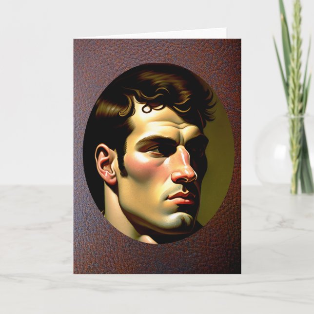 Rugby Player Grußkarte Feiertagskarte (Vorderseite)