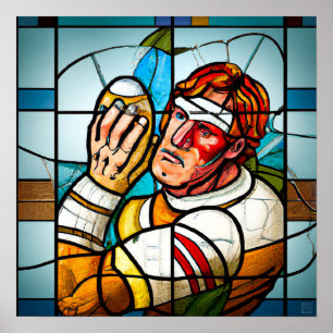 Rugby Player - Rugby-Malerei Poster