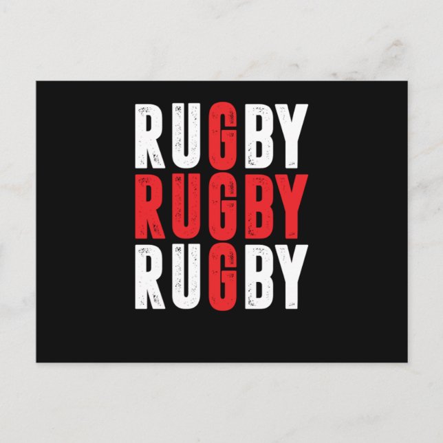 Rugby Player Rugby Team Rugby Football Gift Postkarte (Vorderseite)