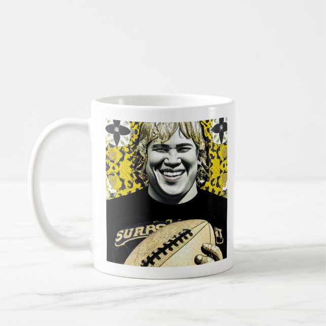Rugby Player-Tasse Kaffeetasse (Links)