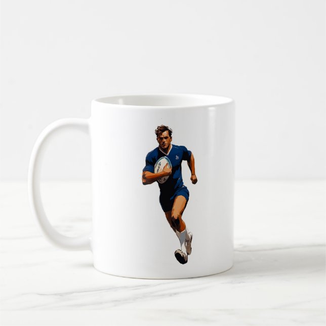 Rugby Player-Tasse Kaffeetasse (Links)