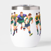 Rugby Players Wine Tumbler