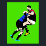 Rugby Pop Art - Rugby Painting Print Poster<br><div class="desc">Rugby Pop Art - Rugby Painting Print. Künstler: Roger Smith 15.00" x 19.77". Eine für die Wand des Rugby-Anhängers. Macht ein großartiges Rugby-Geschenk. Gedruckt auf 10, 4 Punkte dickem säurefreiem Archivpapier,  55 lb. Giclee-Druck in Gallery-Qualität. Verblasssicher und hat eine Archivrate von über 90 Jahren.</div>