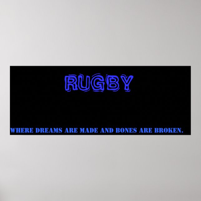 Rugby Poster (Vorne)