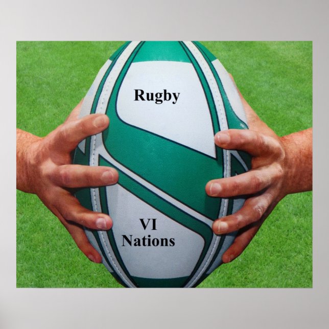 Rugby-Poster Poster (Vorne)