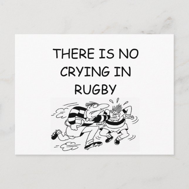 RUGBY POSTKARTE (Vorderseite)