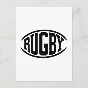 Rugby Postkarte