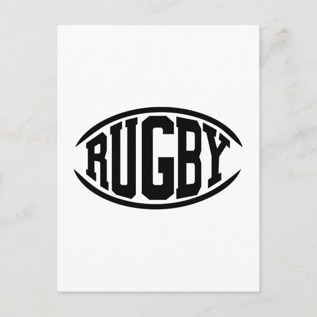 Rugby Postkarte (Vorderseite)
