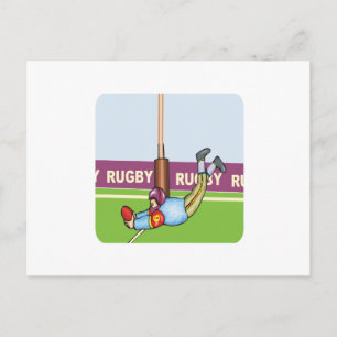 Rugby Postkarte