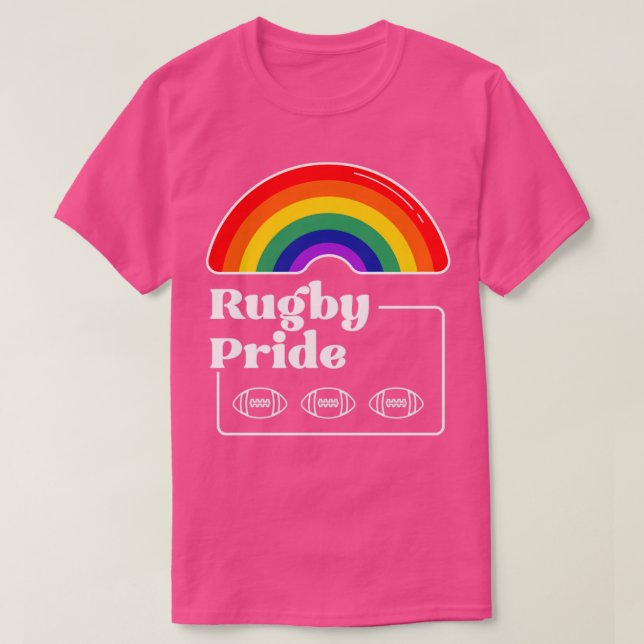 Rugby Pride LGBTQIA Gay T-Shirt (Design vorne)