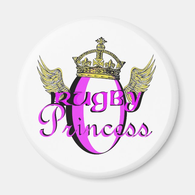 Rugby-Prinzessin Magnet (Vorne)