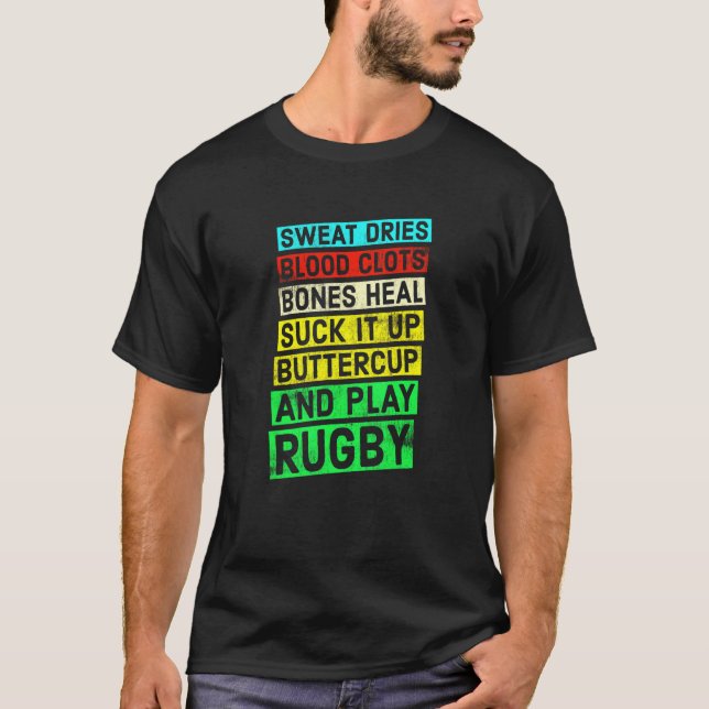 Rugby Quote Play Rugby T-Shirt (Vorderseite)