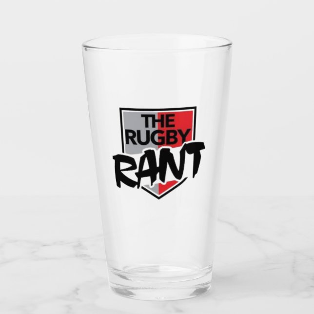 Rugby Rant Pint Glas (Vorderseite)