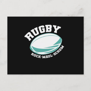 Rugby Ruck Maul Scrum Football Sport Postkarte