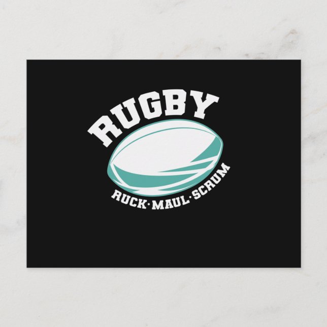Rugby Ruck Maul Scrum Football Sport Postkarte (Vorderseite)