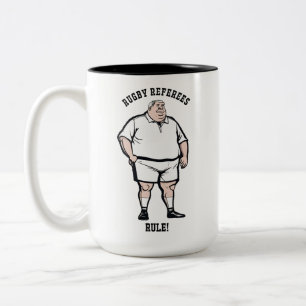 Rugby-Schiedsrichter Zwei-Tone-Tasse Zweifarbige Tasse