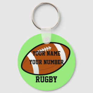 Rugby Schlüsselanhänger ID Tag IHREN NAMEN UND Ihr